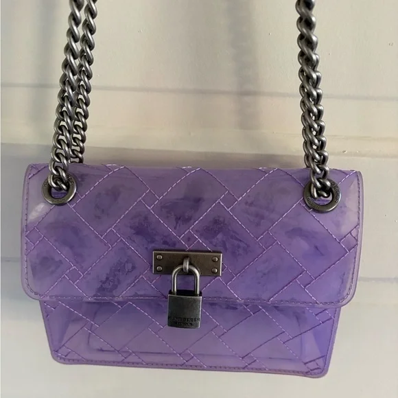 Kurt Geiger Purple Transparent Crossbody Bag - Picture 6 of 15